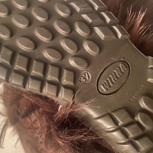 Oscar made in Italy brown  fur apres ski boot 37 - Picture 7 of 8